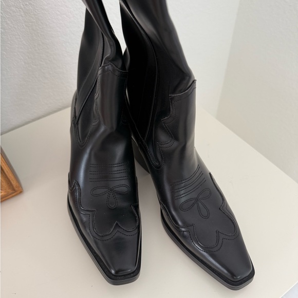 H&M black cowboy boots - Picture 3 of 7